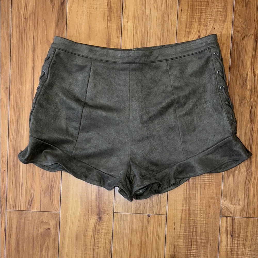 Olive Green Women's Shorts
